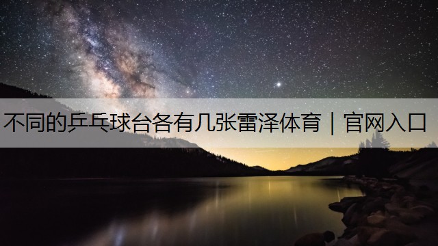 不同的乒乓球台各有几张雷泽体育｜官网入口